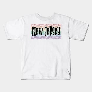 LGBTQ PRIDE USA NEW JERSEY Kids T-Shirt